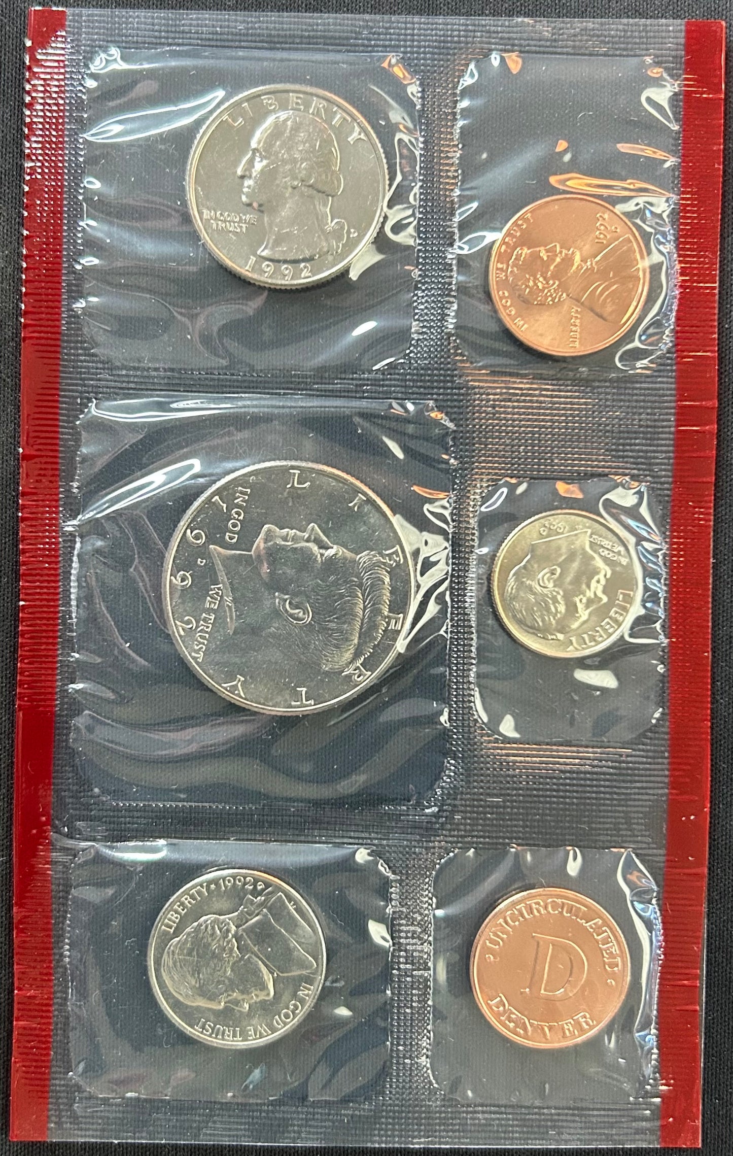 1992 U.S. Mint Uncirculated Coin Set (P & D Mints) | Original Government Packaging