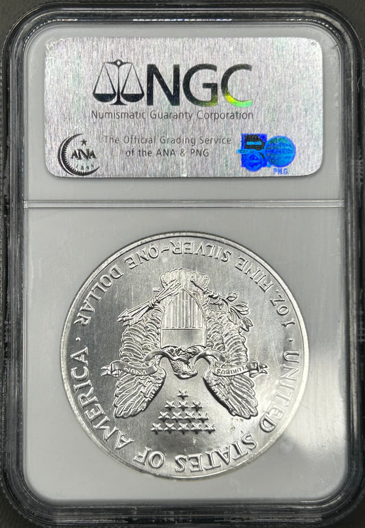 1989 American Silver Eagle $1 NGC MS69 | 1 oz .999 Fine Silver | Early Date ASE