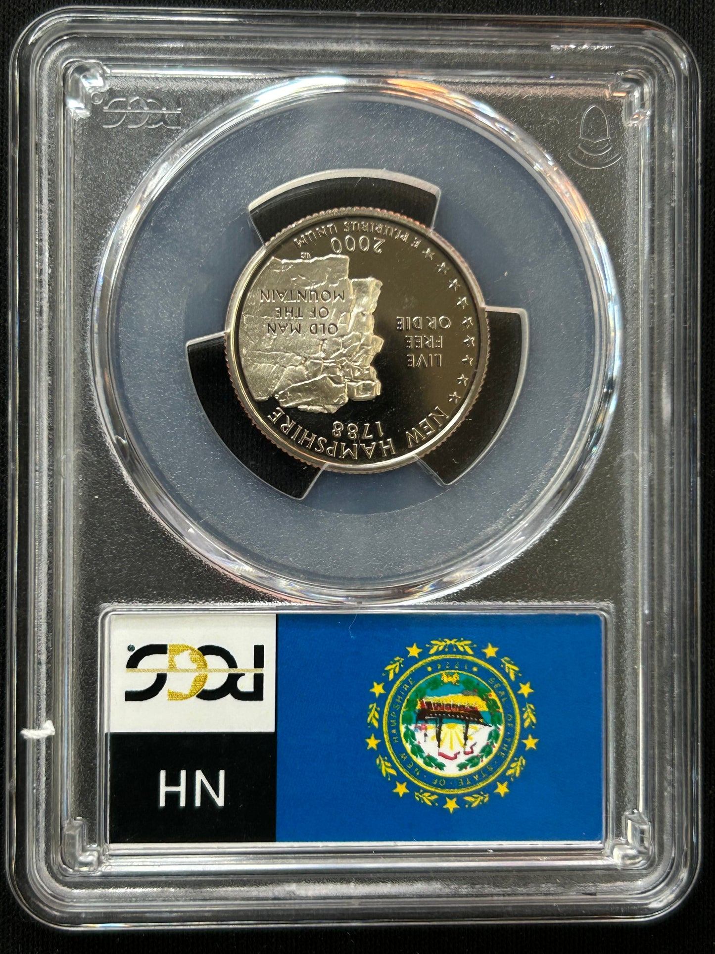 2000-S New Hampshire State Quarter PCGS PR69DCAM | Deep Cameo Proof | San Francisco Mint