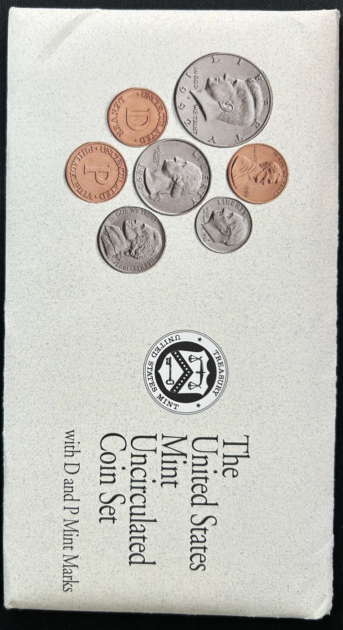 1992 U.S. Mint Uncirculated Coin Set (P & D Mints) | Original Government Packaging