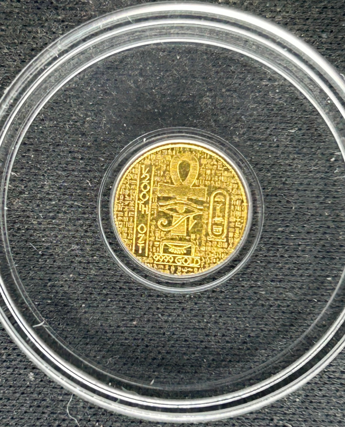 1/200th Oz of Gold Egyptian Eye of Ra