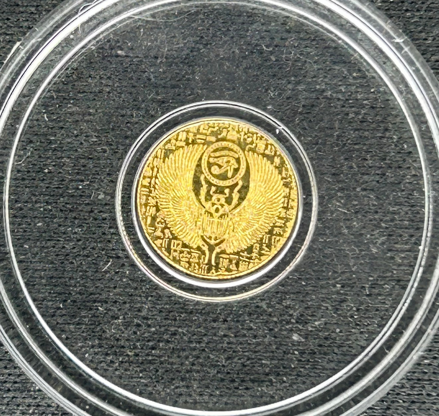 1/200th Oz of Gold Egyptian Eye of Ra