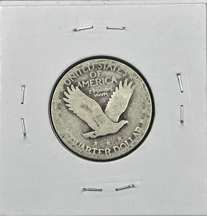 1925 Standing Liberty Quarter – VG Very Good – Type 2 – 90% Silver