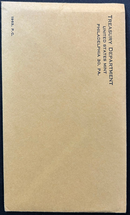 1963 U.S. Mint Uncirculated Silver Coin Set (Philadelphia Mint) | Original Sealed Treasury Envelope