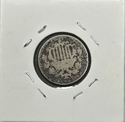 1870 Shield Nickel – AG-3 About Good – Rare 19th Century U.S. 5¢ Coin