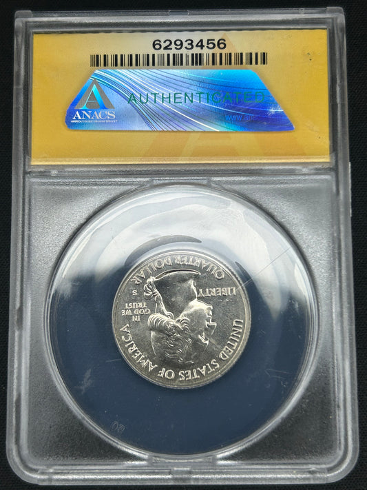 2018-S Cumberland Island Quarter graded MS66 by ANACS - Brilliant Uncirculated