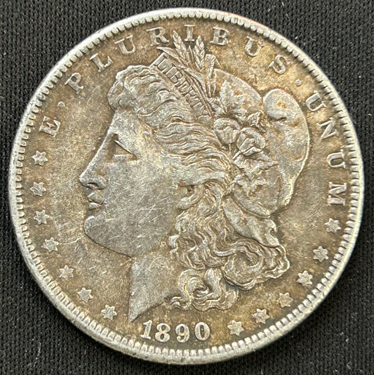 1890 Morgan Silver Dollar | Philadelphia Mint | 90% Silver | Vintage Circulated Condition