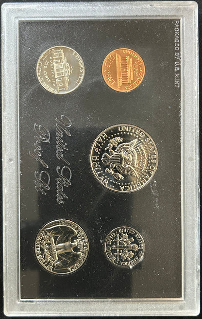 1972-S U.S. Mint Proof Set (San Francisco) | Original Hard Case | Deep Cameo Mirror Finish Coins