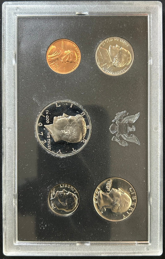 1972-S U.S. Mint Proof Set (San Francisco) | Original Hard Case | Deep Cameo Mirror Finish Coins