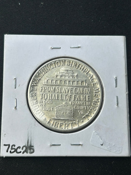 1950-S Booker T. Washington Commemorative Half Dollar – Historic 90% Silver U.S. Coin