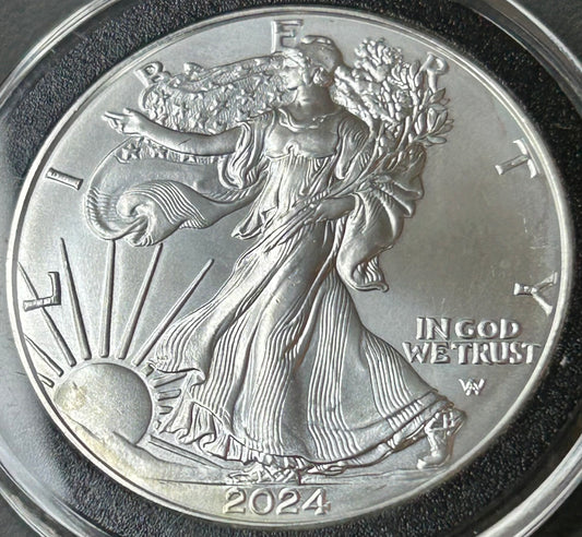 2024 American Silver Eagle $1 – 1 oz .999 Fine Silver ASE Bullion Coin