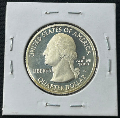 2015-S Silver Homestead Quarter /w DCAM Mirror Finish & Natural Toning - 90% Silver Proof from the San Francisco Mint