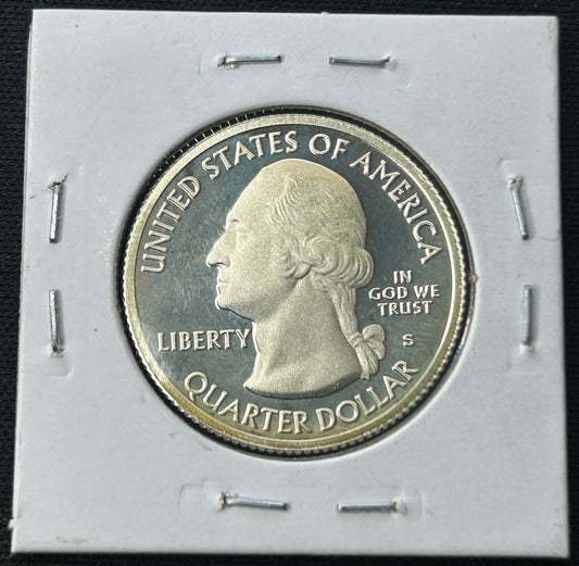 2015-S Silver Homestead Quarter /w DCAM Mirror Finish & Natural Toning - 90% Silver Proof from the San Francisco Mint